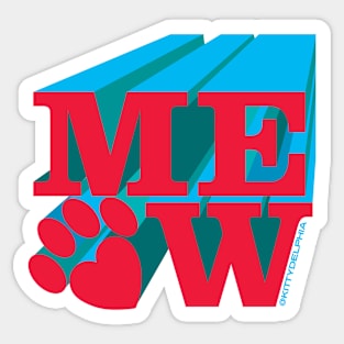 MEOW paw Sticker